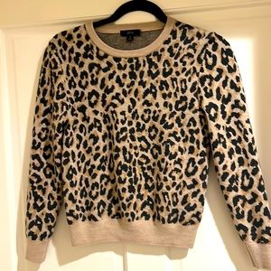 Chic animal print J Crew sweater! 🐆
